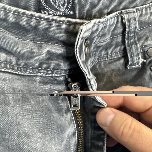 KUHL Rydr Men’s 36x32 Gray Pants Vintage Patina Dye Articulated Knees - Picture 4 of 9